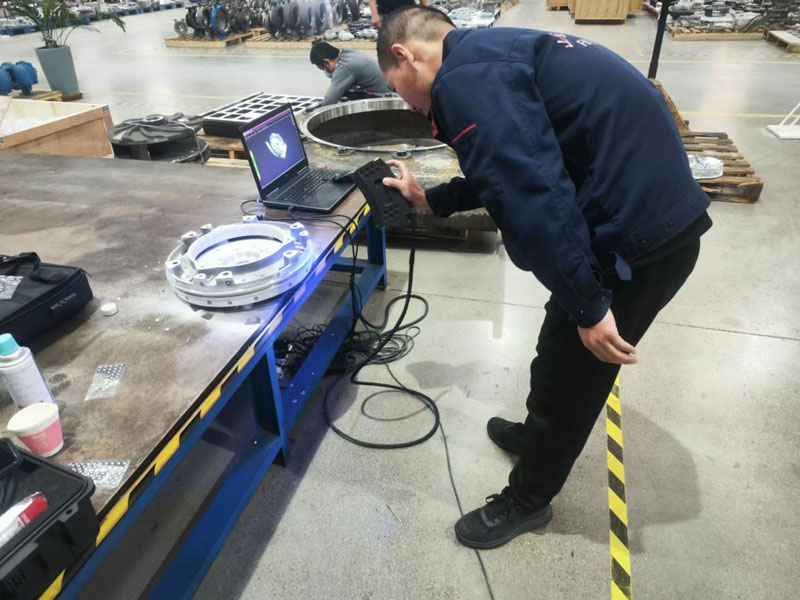 3D -laserscannen voor pompruimteonderdelen